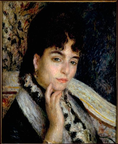 アルフォンス・ドーデ夫人の肖像（油彩・キャンバス 作： Pierre Auguste Renoir