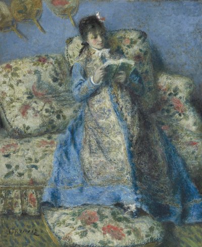 モネ夫人の肖像 作： Pierre Auguste Renoir