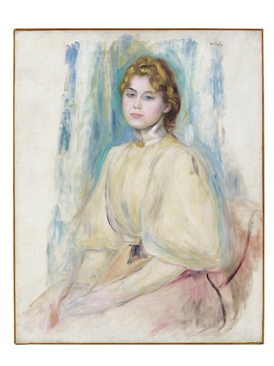 マドモアゼル・イボンヌ・レロルの肖像、1894年頃 作： Pierre Auguste Renoir