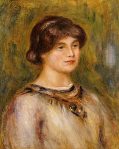 マリー・レストリンゲスの肖像 作： Pierre Auguste Renoir