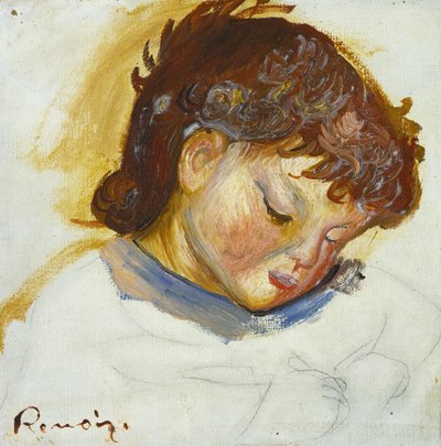 ピエール・ルノワールの肖像、1888 作： Pierre Auguste Renoir