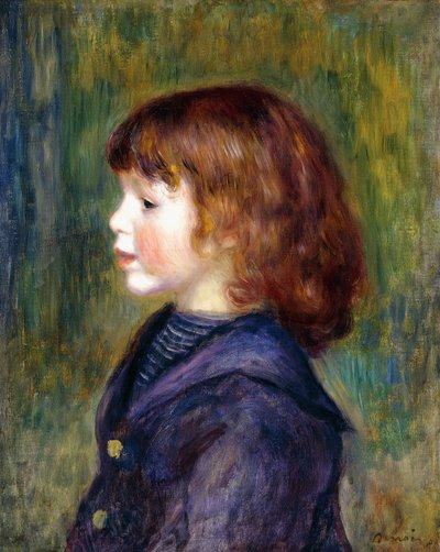 セーラー服を着たピエール・ルノワールの肖像、1890 作： Pierre Auguste Renoir