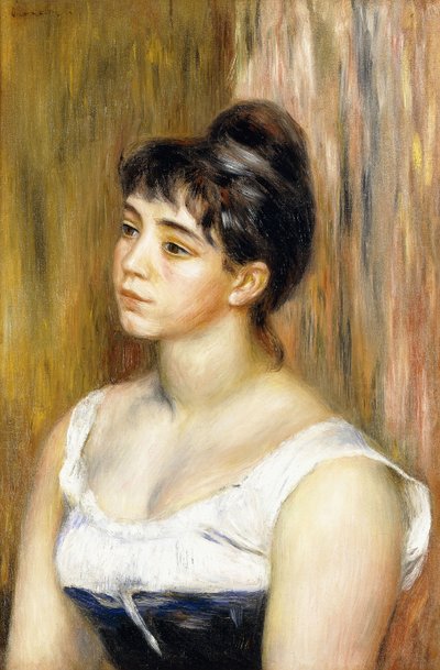 スザンヌヴァラドンの肖像、1885年頃 作： Pierre Auguste Renoir