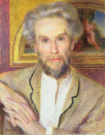 ヴィクトール・ショケの肖像（1821-91）c.1875（キャンバスに油彩） 作： Pierre Auguste Renoir