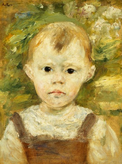 小さな男の子の肖像画。小さな男の子の肖像、1880年頃 作： Pierre Auguste Renoir