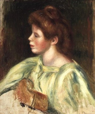 ギターを弾く女性の肖像 作： Pierre Auguste Renoir
