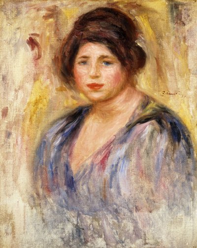 女性の肖像;女性の肖像、c.1912 作： Pierre Auguste Renoir