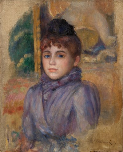 若い女性の肖像 作： Pierre Auguste Renoir