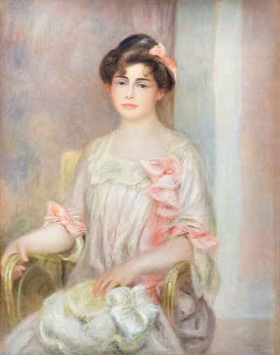 マダム・ジョス・ベルンハイム・ドーベルヴィルの肖像 作： Pierre Auguste Renoir