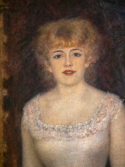 女優ジャンヌ サマリーの肖像 (詳細) 作： Pierre Auguste Renoir