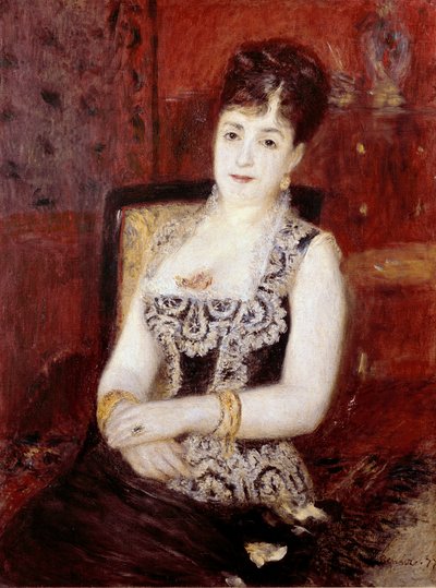 プルタレス伯爵夫人の肖像。絵画：ピエール・オーギュスト・ルノワール（Pierre-Auguste 作： Pierre Auguste Renoir