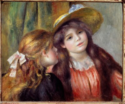 二人の少女の肖像 作： Pierre Auguste Renoir