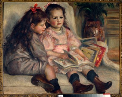 子供たちの肖像（マルシャル・カイユボットの子供たち）。1895 作： Pierre Auguste Renoir