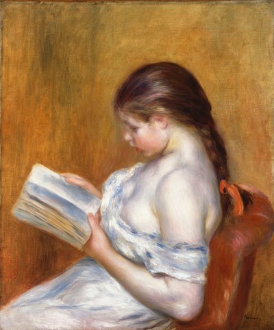 読書; La Lecture、1888 作： Pierre Auguste Renoir