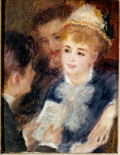 役を読む。絵画：ピエール・オーギュスト・ルノワール（Pierre-Auguste 作： Pierre Auguste Renoir
