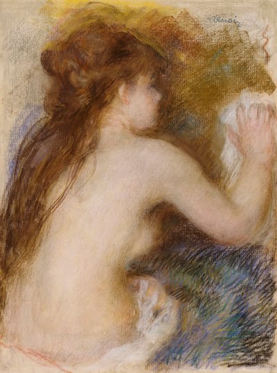 ヌードの女性の後姿、1879年 作： Pierre Auguste Renoir