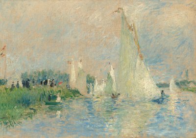 アルジャントゥイユでのレガッタ、1874年。 作： Pierre Auguste Renoir
