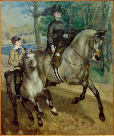 ブローニュの森のライダー 作： Pierre Auguste Renoir