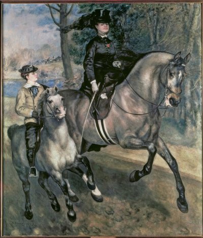 ブローニュの森のライダー 作： Pierre Auguste Renoir