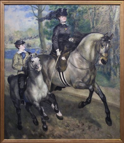 ボワ・ド・ブローニュに乗る 作： Pierre Auguste Renoir