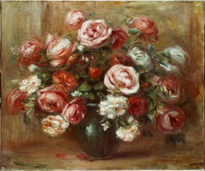 ローズ静物 作： Pierre Auguste Renoir