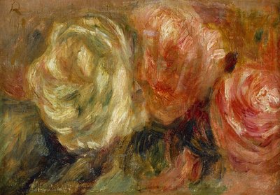 バラ（キャンバスに油彩） 作： Pierre Auguste Renoir
