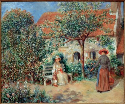 ブルターニュのガーデンシーン 作： Pierre Auguste Renoir
