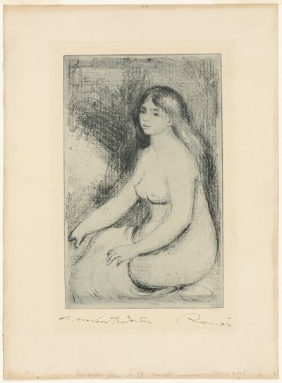 着席入浴者 作： Pierre Auguste Renoir