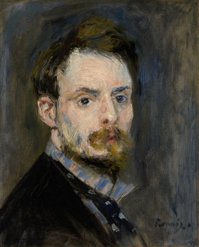 自画像、1875年頃 作： Pierre Auguste Renoir