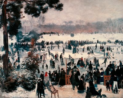 " パリ・ブローニュの森のスケーターたち " 作： Pierre Auguste Renoir