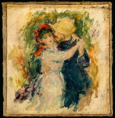 ダンス・ア・ブージヴァル後のスケッチ（キャンバスにキャンバスに油彩） 作： Pierre Auguste Renoir