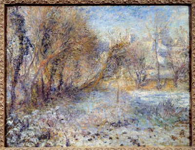 雪の風景画 ピエール・オーギュスト・ルノワール（1841-1919）の作品 1875 Sun.0.51 X 0.66 m パリ、オランジュリー美術館 作： Pierre Auguste Renoir
