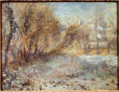 雪の風景 作： Pierre Auguste Renoir