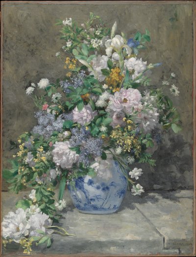春の花束、1866 作： Pierre Auguste Renoir
