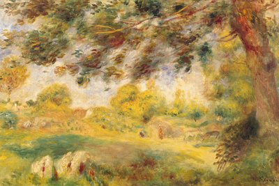 春の風景（油彩・キャンバス 作： Pierre Auguste Renoir