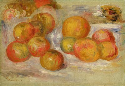 リンゴのある静物、1898年頃 作： Pierre Auguste Renoir