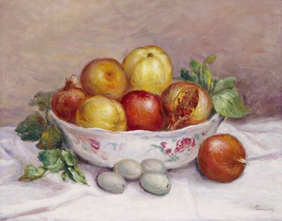 ザクロのある静物 作： Pierre Auguste Renoir