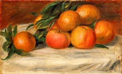リンゴとオレンジのある静物、1901年頃 作： Pierre Auguste Renoir