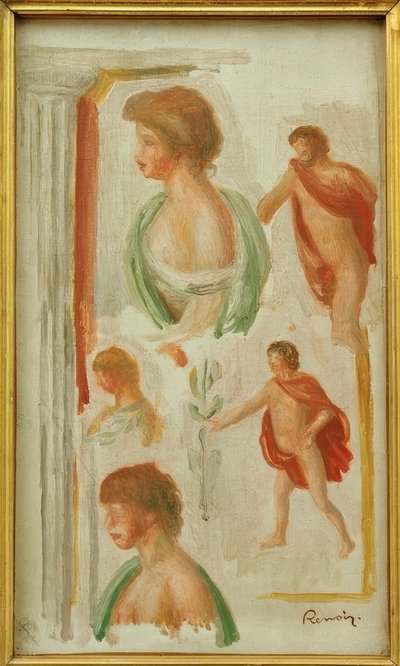 古代の人物の研究 作： Pierre Auguste Renoir