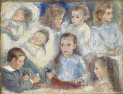 頭の研究 作： Pierre Auguste Renoir