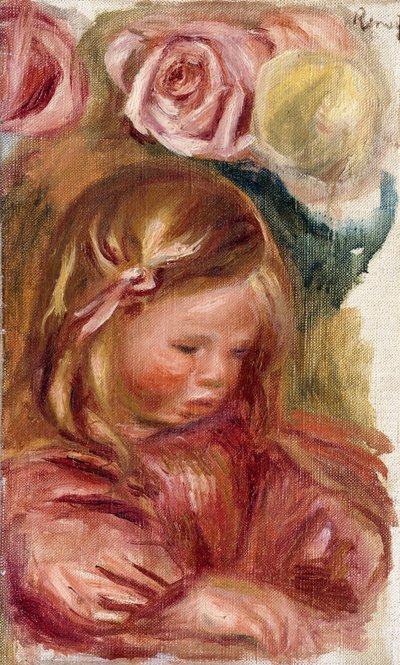 研究、バラのココ、 作： Pierre Auguste Renoir