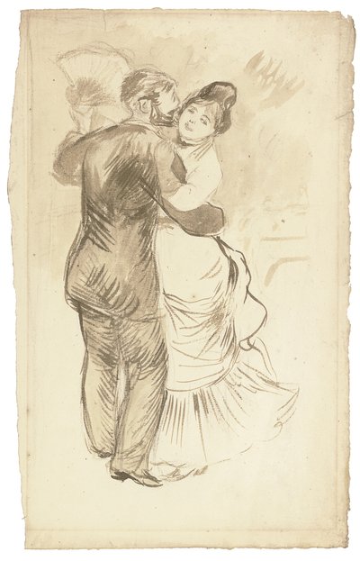 カントリーサイド・ダンス」の習作 作： Pierre Auguste Renoir