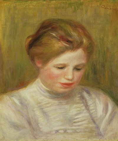 Embroiderers」の習作（油彩・キャンバス 作： Pierre Auguste Renoir