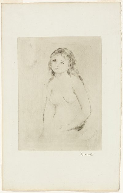 女湯のお勉強 作： Pierre Auguste Renoir