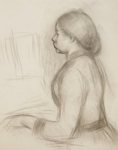 ピアノで若い女の子の研究。ピアノで若い女の子のための研究、 作： Pierre Auguste Renoir