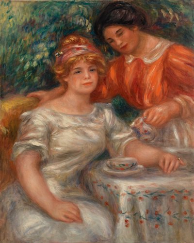 お茶の時間 作： Pierre Auguste Renoir