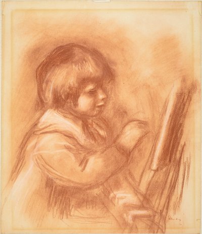アーティストの息子クロードまたはココ、c。 1906年。 作： Pierre Auguste Renoir