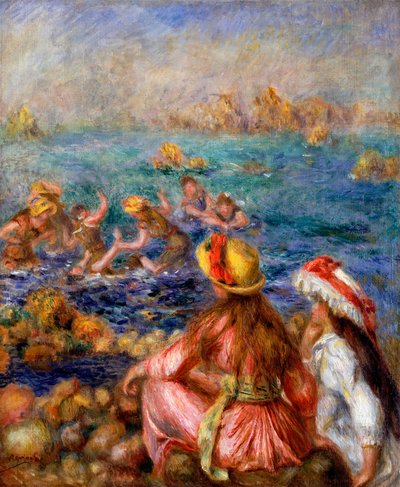 入浴者、1892 作： Pierre Auguste Renoir
