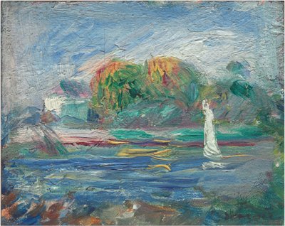 ブルーリバー、c。 18901900. 作： Pierre Auguste Renoir