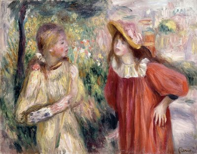 会話、1895 作： Pierre Auguste Renoir